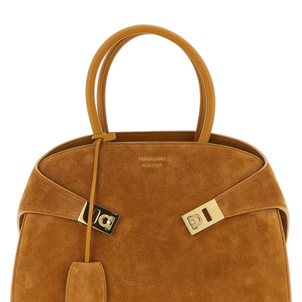 Ferragamo Beige Goatskin Handbag