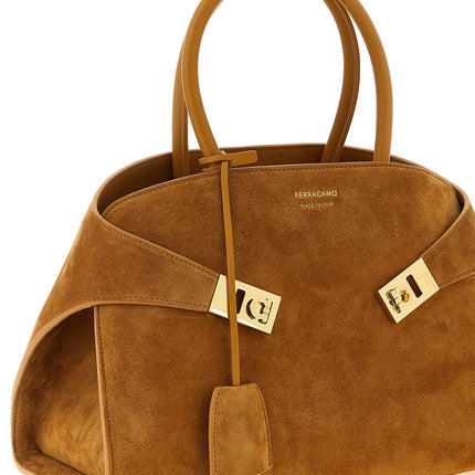 Ferragamo Beige Goatskin Handbag