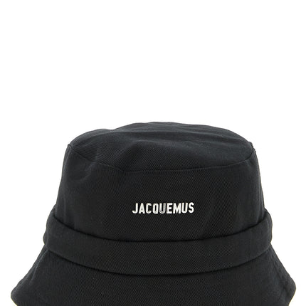 Jacquemus Black Cotton Bucket Hat