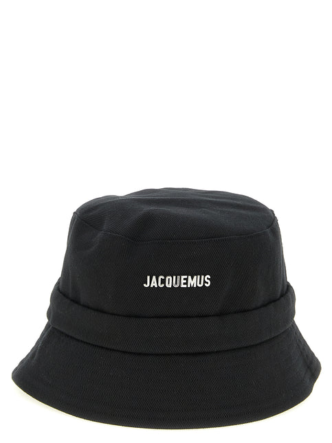 Jacquemus Black Cotton Bucket Hat