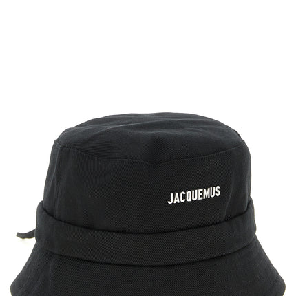 Jacquemus Black Cotton Bucket Hat