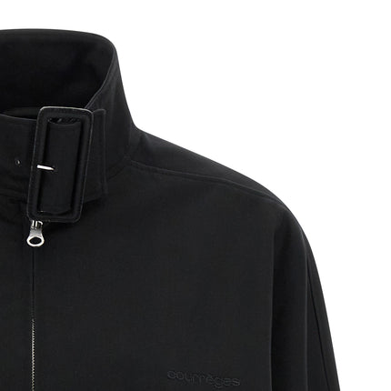 Courrèges Black Cotton Bomber
