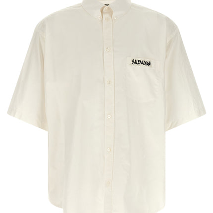Balenciaga White Cotton Blouse