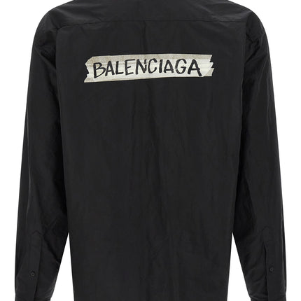 Balenciaga Black Cotton Blouse