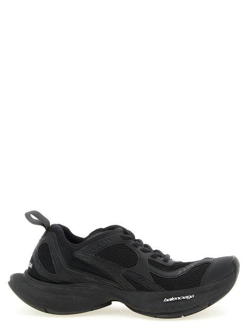 Balenciaga Black Polyester Athletic Sneakers