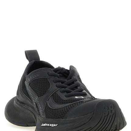 Balenciaga Black Polyester Athletic Sneakers