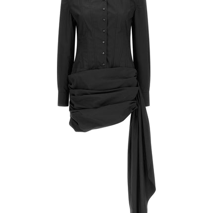 Giuseppe Di Morabito Black Cotton Short Dress