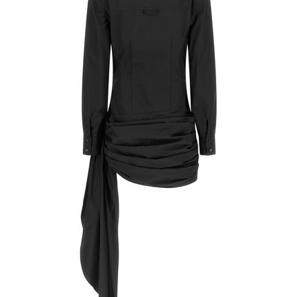 Giuseppe Di Morabito Black Cotton Short Dress