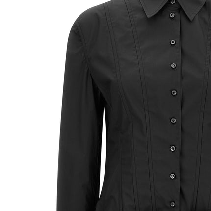 Giuseppe Di Morabito Black Cotton Short Dress