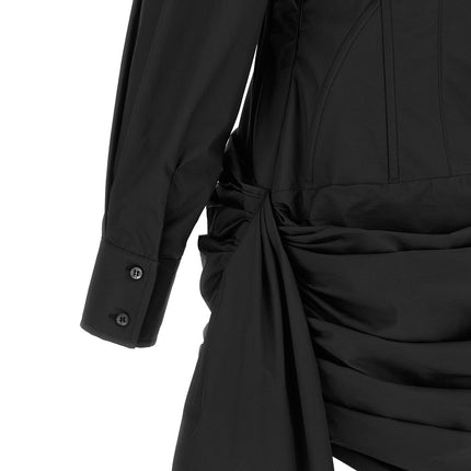 Giuseppe Di Morabito Black Cotton Short Dress