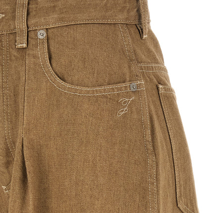Jacquemus Beige Cotton Jeans Denim