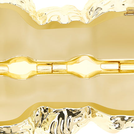 Valentino Garavani Gold Acetate Clutch Bag