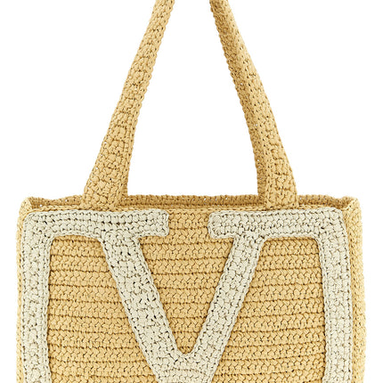 Valentino Garavani White Viscose Tote Bag