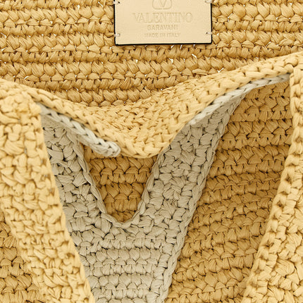 Valentino Garavani White Viscose Tote Bag