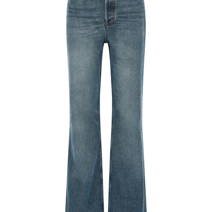 A.P.C. Blue Cotton Flared Jeans