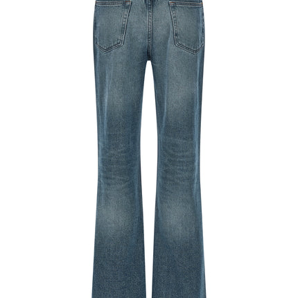 A.P.C. Blue Cotton Flared Jeans