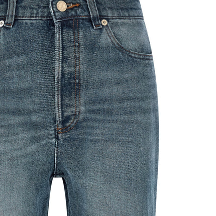 A.P.C. Blue Cotton Flared Jeans