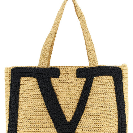 Valentino Garavani Black Viscose Tote Bag