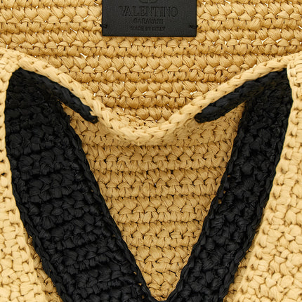 Valentino Garavani Black Viscose Tote Bag