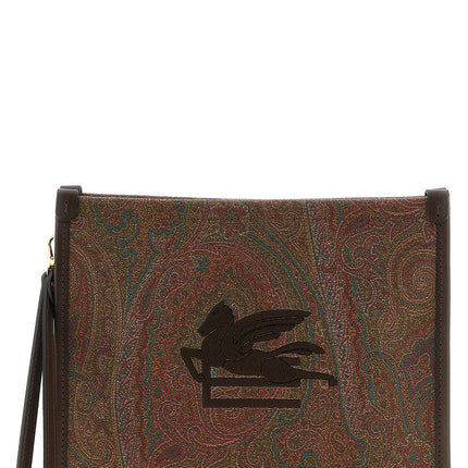 Etro Multicolor Cotton Clutch Bag Etro