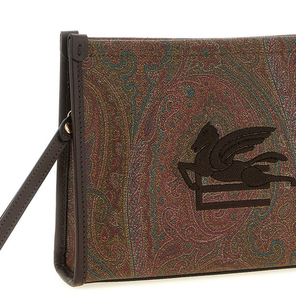 Etro Multicolor Cotton Clutch Bag Etro