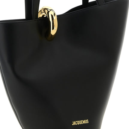 Jacquemus Black Cowhide Shoulder Bag