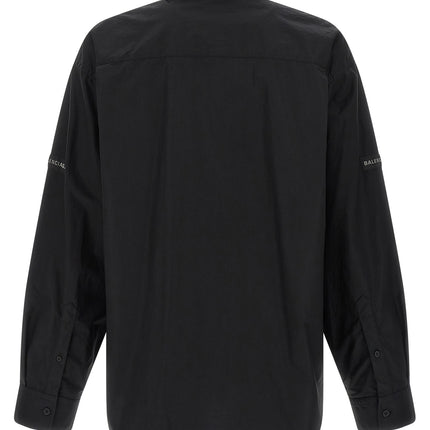 Balenciaga Black Cotton Blouse