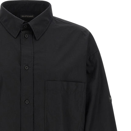 Balenciaga Black Cotton Blouse