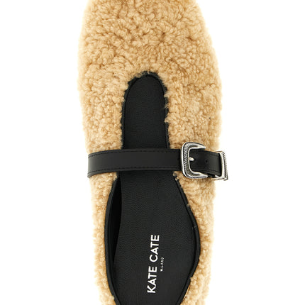 KATE CATE Beige Calfskin Ballet Flats