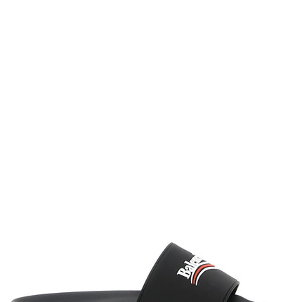 Balenciaga Black Plastic Slides