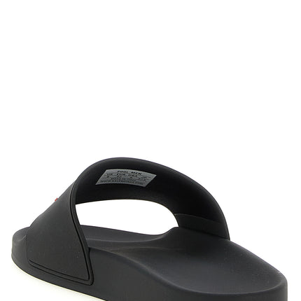 Balenciaga Black Plastic Slides