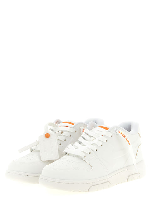 Off-White Orange Plastic Athletic Sneakers