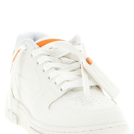 Off-White Orange Plastic Athletic Sneakers