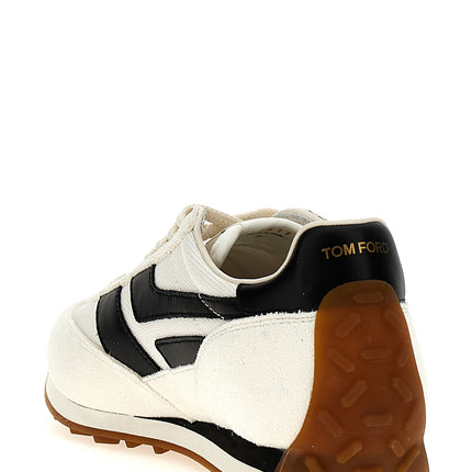 Tom Ford Bicolor Polyester Athletic Sneakers