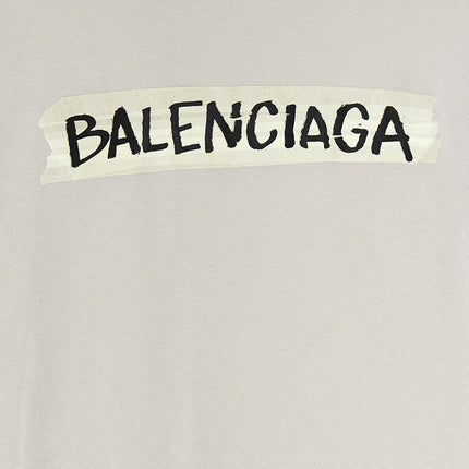 Balenciaga Gray Cotton T-Shirt