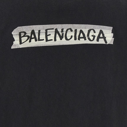 Balenciaga Black Cotton T-Shirt