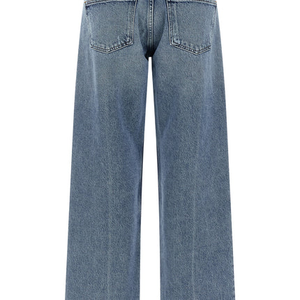 Agolde Blue Cotton Straight-Leg Jeans