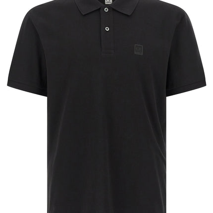 C.P. Company Black Cotton Polo Shirt