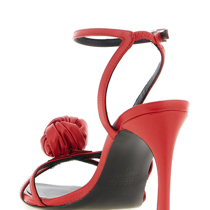 ROTATE BIRGER CHRISTENSEN Multicolor Calfskin Stiletto Heel Sandals