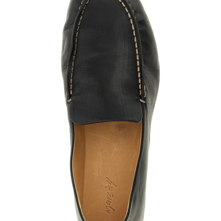 Marsell Black Calfskin Slip-On Loafers
