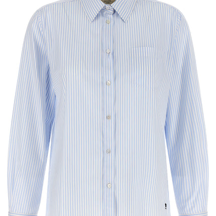 Max Mara Blue Cotton Blouse
