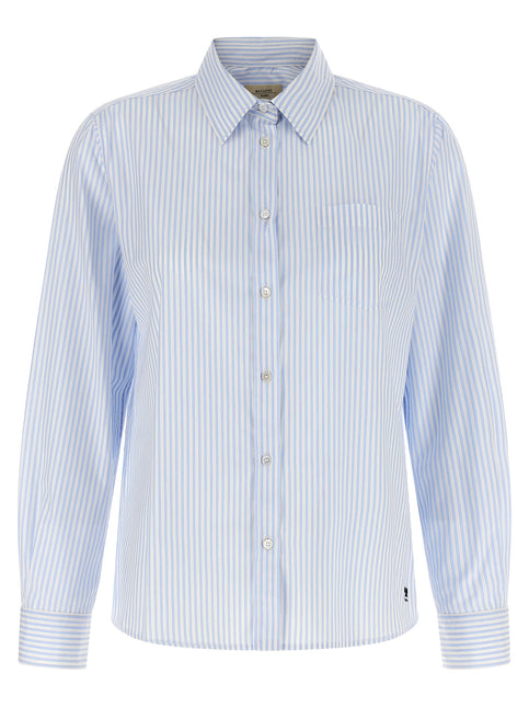 Max Mara Blue Cotton Blouse