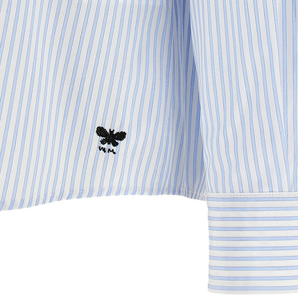 Max Mara Blue Cotton Blouse