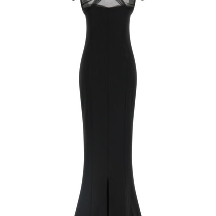 Nensi Dojaka Black Viscose Long Dress