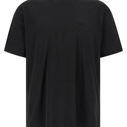 Y-3 Black Cotton T-Shirt