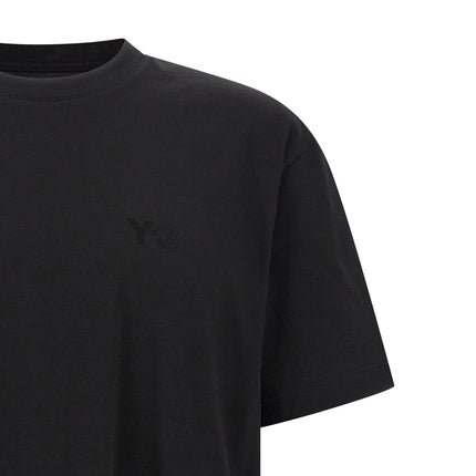 Y-3 Black Cotton T-Shirt