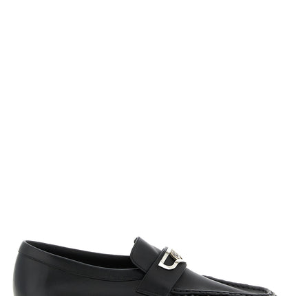 Christian Louboutin Black Calfskin Slip-On Loafers