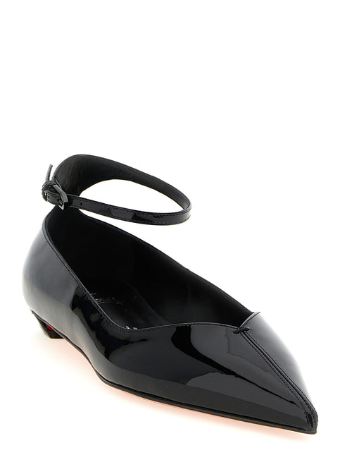 Christian Louboutin Black Calfskin Ballet Flats