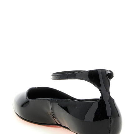 Christian Louboutin Black Calfskin Ballet Flats