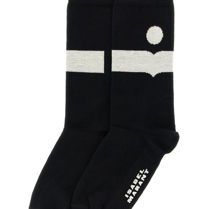 Isabel Marant Black Cotton Socks